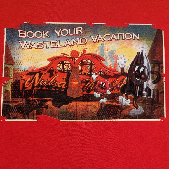 Bethesda Fallout 4 Nuka World Red T-Shirt XL - Picture 3 of 4